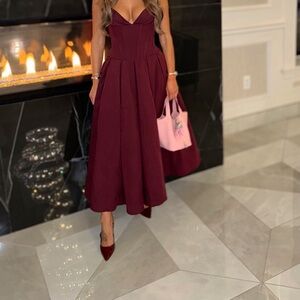 House of CB Lady Strapless Midi Dress